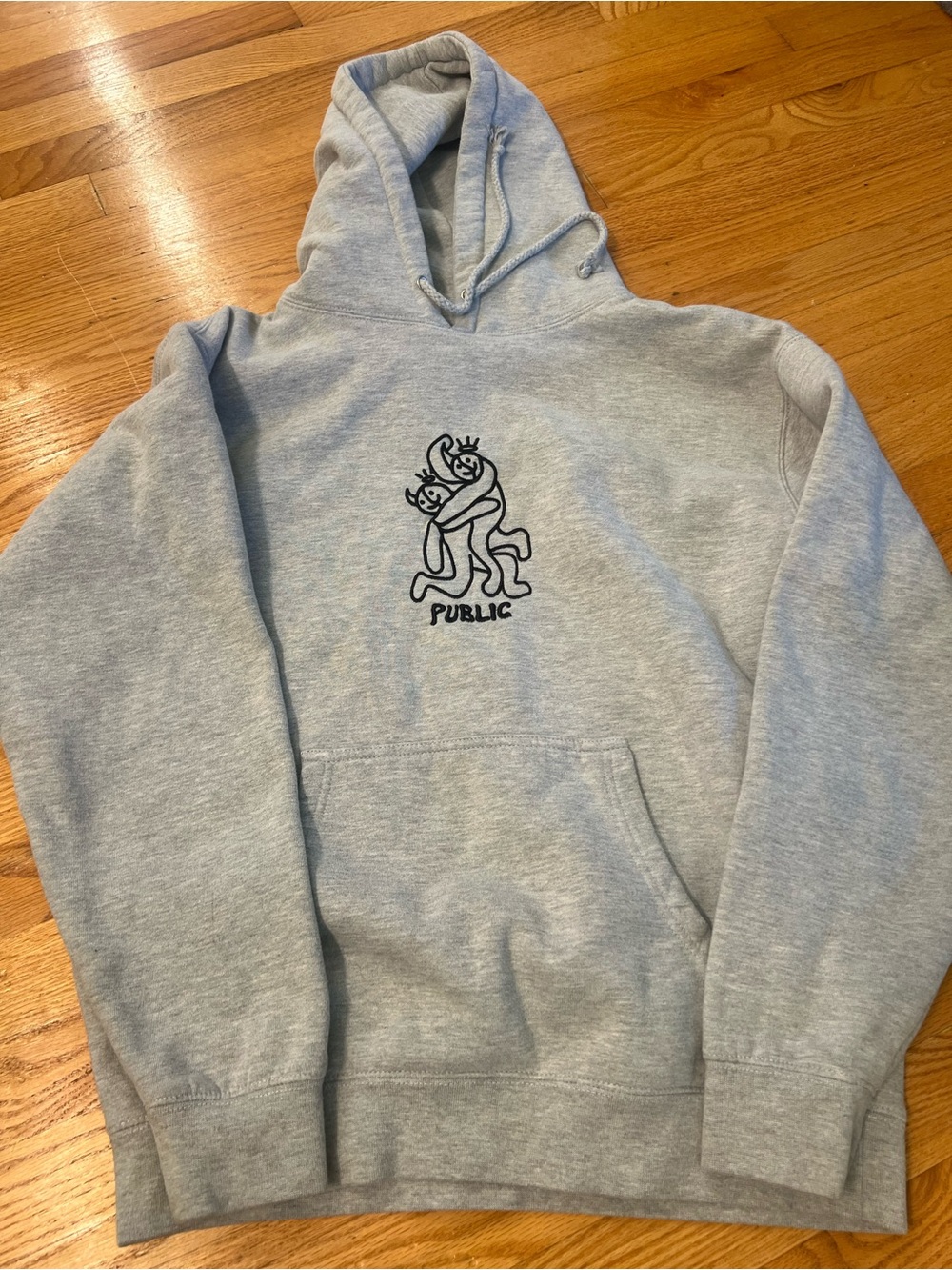Public Friends Grey Hoodie sweatshirt